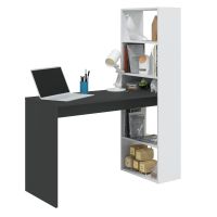 habitdesign duplo mesa de escritorio con estanteria