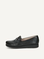 caprice slipper black made of leather size 39