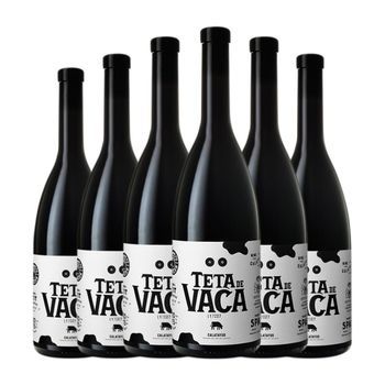 Vinos Divertidos Vino Tinto Teta De Vaca Calatayud 75 Cl 13% Vol. (pack De 6 Unidades)