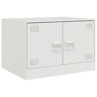 mesa de centro acero blanco 67x50x44 cm vidaxl