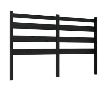 Vidaxl cabecero de cama madera maciza de pino negro 166x4x100 cm
