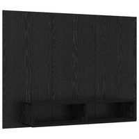 conjunto de mueble de tv  mueble de salon  gabinete de tv roble negro 120 x 235 x 90 cm