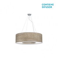 fabrilamp colgante realizado en cromo pequeno modelo haiti 4luces
