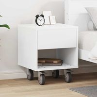mesita de noche - mueble para dormitorio - madera de ingenieria - madera 405x40x48cm
