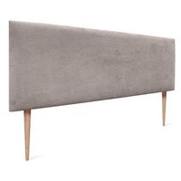 dhome cabecero de pana liso 160x115 con patas camas 150160 - marron