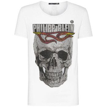 Philipp Plein Sport Camiseta T-SHIRT SS FLAME WHITE para hombre
