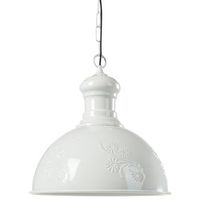 lampara colgante de techo de metal blanco crema 32 cm estilo industrial retro didessa