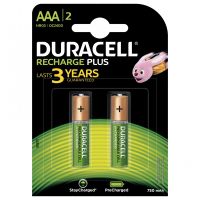 duracell recharge plus pilas recargables 750mah aaa hr03 12v pack 4 unidades