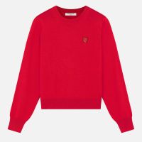 maison kitsune bold fox head merino wool jumper - xl