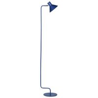 lampara de pie de metal azul 154 cm pantalla conica interruptor rimava