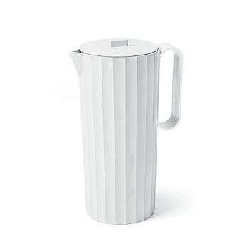 Jarra de polipropileno blanco mate