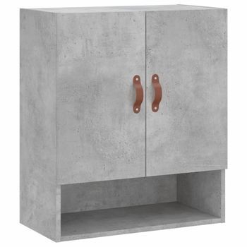 Armario De Pared Madera De Ingeniería Gris Hormigón 60x31x70 Cm Vidaxl