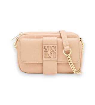 A|X Armani Exchange para mujer. XW000324AF11902U6149 Mini bolso de hombro con logo beige (OSFA), Casual, Poliéster