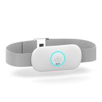 cinturon electronico portatil ems estimulador de musculos abdominales de baja frecuencia 82x3x95 cm color blanco