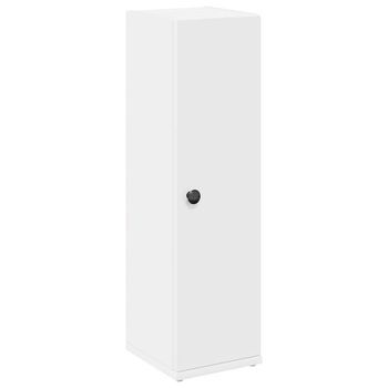 Mueble De Baño | Armario De Baño Con Portarrollos Blanco 20,5x22x72 Cm