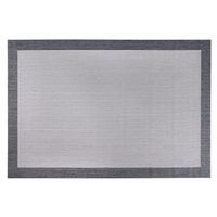 living dec - alfombra tejido de vinilo gris-negro 120x180