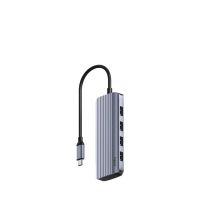 hub cudy 6 puertos 5000 mbits uh500 hdmi usb-c y usb-a aluminio