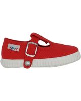 de javer sandalia lona ninos rojo