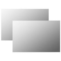 espejos de pared rectangulares 2 unidades vidrio 60x40 cm vidaxl