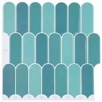 loseta de pluma 20 uds azul 30 x 30 cm poliuretano y pet vidaxl