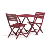 conjunto de comedor de jardin 2 plazas de aluminio