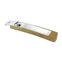 set sarten 24 cm y wok 28 cm de acero inox mango efecto madera
