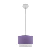 colgante trazos 1xe27 lila regx30x30 cm