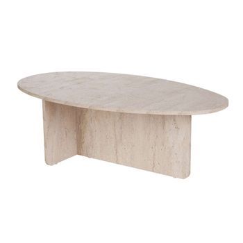 Mesa De Centro Borneo Wellhome Acabado Travertino 120x65x40cm