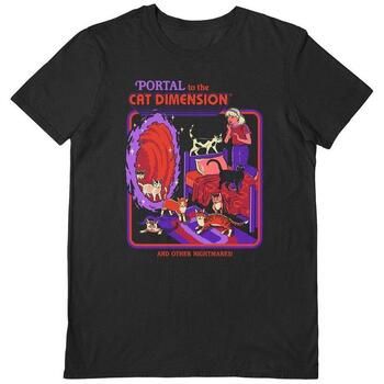 Steven Rhodes Camiseta manga larga Portal To The Cat Dimension para mujer