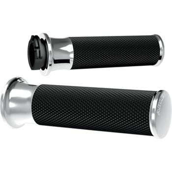 Puño manillar Harley-Davidson Big Twin '82-'99 Arlen Ness Smooth par cromo