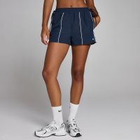 short tejido tempo contrast tie para mujer de mp - azul medianoche - m