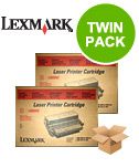 Original Multipack Lexmark Optra R Printer Toner Cartridges (2 Pack) -1382150