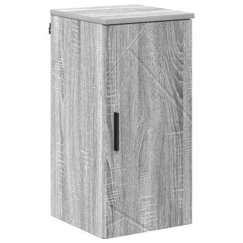 Gabinete De Baño | Armario De Baño Con Puerta Gris Sonoma 30 X 31,5 X 61 Cm