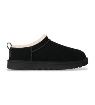 UGG para mujer. 1173891 Zapatillas de Piel Classic Micro negro (36), Plano, Ninguno, Casual, Homewear