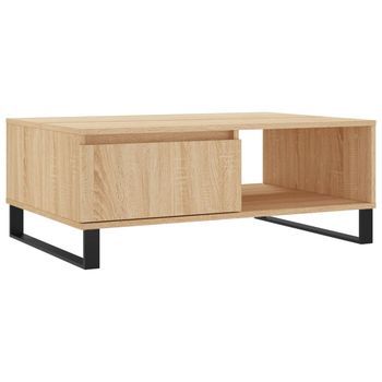 Mesa De Café - Mesa De Centro Madera De Ingeniería Roble Sonoma 90x60x35 Cm