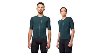 Van rysel racer 2 maillot de manga corta verde unisex