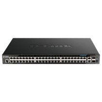 D-Link DGS-1520-52MP switch Gestionado L3 Gigabit Ethernet (10/100/1000) EnergÃa sobre Ethernet (PoE) 1U Negro