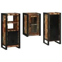 juego de muebles de bano 3 uds multicolor 40 x 35 x 90 cm vidaxl