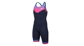 Tri traje de mujer mako team labyrinth azul violeta