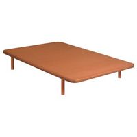 base tapizada 160x200 pikolin cerezo 4 patas  montaje incluido