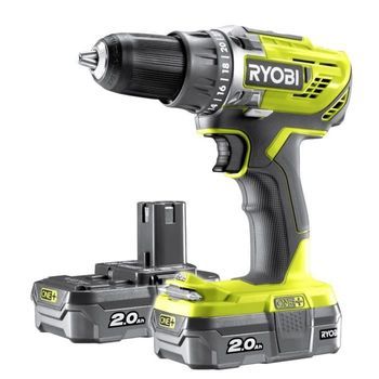 Paquete Ryobi Taladro Atornillador Inalámbrico + 2 Baterías - 18v - 2ah