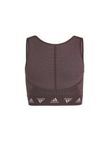 top de fitness adidas aeroknit seamless nina granate rosa