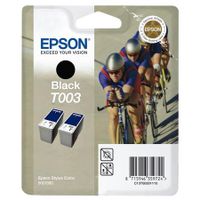 epson t003 t003012 black original ink cartridge twin pack cyclist