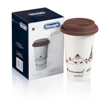 De'Longhi Taza de cerámica de doble pared, 300 ml DLSC057