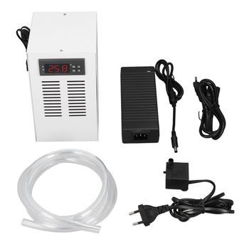 Sistema De Enfriamiento Y Calentamiento Para Acuario 20l 72w Con Bomba Manguera Y Controlador De Temperatura