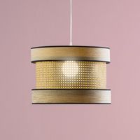 lampara de techo takasi wood oro