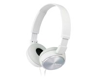 sony mdr-zx310apw - auriculares de diadema cerrados con microfono control remoto integrado blanco