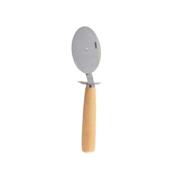 Cortador de pizza inox mango madera