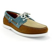 atlanta mocassin nauticos zapatos nauticos tricolor en piel nobuck para hombre
