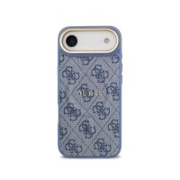 guess funda para iphone air r carcasa de polipiel azul con magsafe y logo clasico diseno elegante y ajuste preciso